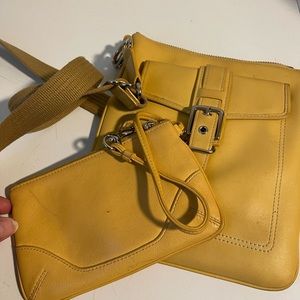Coach crossbody purse plus wallet/wristlet